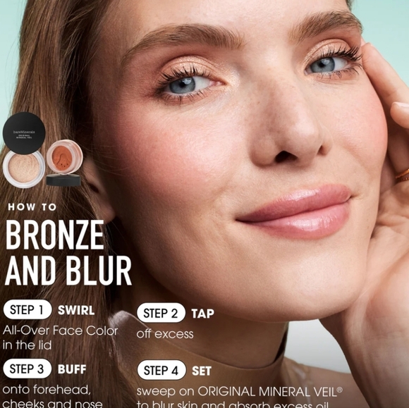 NIB BARE MINERALS READY SET GLOW COMPLEXION DUO - Picture 7 of 14